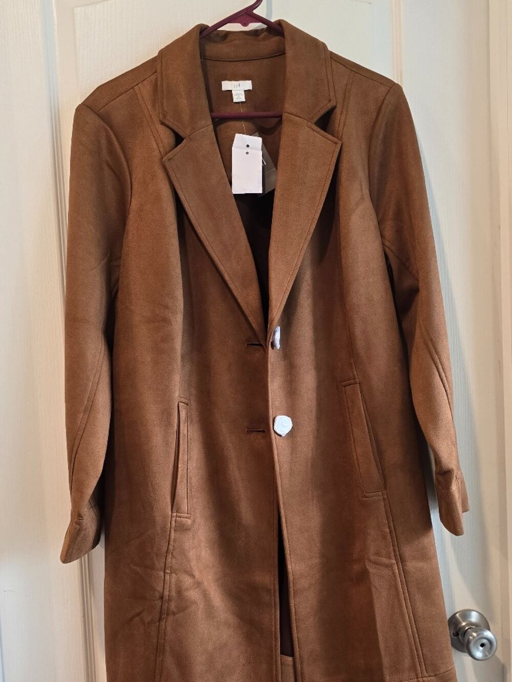 JJill Microsuede Long Jacket